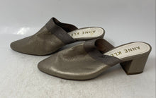 Load image into Gallery viewer, Anne Klein IFLEX Womens Therese Metallic Taupe Block Mule Heels Size 8.5
