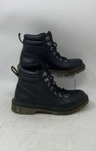 Load image into Gallery viewer, Dr. Martens Womens Faora Black Leather Lace-Up Ankle Combat Boots Size 8
