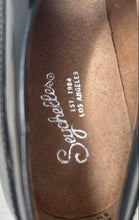 Load image into Gallery viewer, Seychelles Womens Black Slip-On Almond Toe Block Heel Loafer Shoes Size 9 1/2

