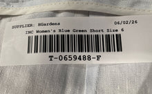 Load image into Gallery viewer, INC International Concepts Womens White Blue Tie Dye Chino Shorts Size 6
