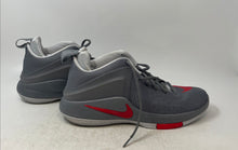 Load image into Gallery viewer, Nike Mens LeBron Zoom Witness 852439-005 Gray Red Sneaker Shoes Size 10.5
