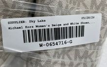 Load image into Gallery viewer, Michael Kors Womens Beige And White Signature Print Sneaker Shoes Size 7.5M

