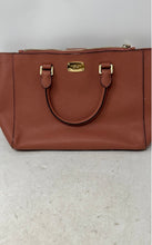Load image into Gallery viewer, Michael Kors Womens Pink Saffiano Leather Double Handle Magnetic Satchel Bag
