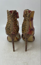 Load image into Gallery viewer, Steve Madden Womens Mira Multicolor Snakeskin Print Ankle Strap Heels Size 8.5
