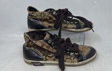 Load image into Gallery viewer, Coach Womens Brown Signature Print Round Toe Lace-Up Sneaker Shoes Size 7.5B
