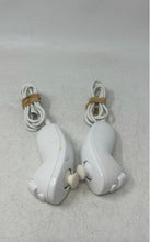 Load image into Gallery viewer, Lot Of 2 Pcs Nintendo Wii Nunchuk White Wired Gaming Controller Not Tested
