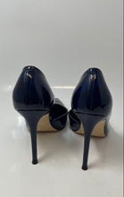 Load image into Gallery viewer, Nine West Womens Folowe Blue Leather Slip-On Pointed Toe D'Orsay Heels Size 9.5M
