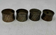 Load image into Gallery viewer, Set Of 4 Pieces Vintage Silver Plated Round Shape Patinated Napkin Rings
