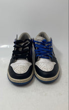 Load image into Gallery viewer, Nike Kids Dunk Low Blue Black White Low Top Lace-Up Sneaker Shoes Size 7Y
