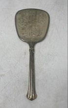 Load image into Gallery viewer, Silver-Tone Metal Ornate Fluted Handles Vanity Set Hand Mirror And Hairbrush
