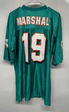 Load image into Gallery viewer, NFL Mens Green Miami Dolphins Brandon Marshall #19 Football Jersey Size XL
