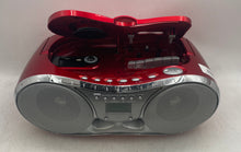 Load image into Gallery viewer, Emerson Model PD3500RD Red Radio Cassette Tape Player Untested
