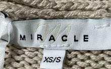 Load image into Gallery viewer, Miracle Womens Khaki White Beach Lightweight Pullover Sweater Sz XS/S With Tags
