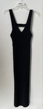 Load image into Gallery viewer, Zara Womens Black Sleeveless V-Neck Stretch Bodycon Dress Size Small

