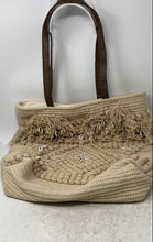 Load image into Gallery viewer, America &amp; Beyond Womens Cream Matte Inner Pockets Double Handles Tote Bag
