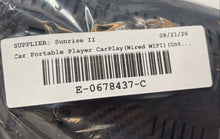 Load image into Gallery viewer, Black Wired CarPlay WIFI Car Portable Player With Mount Cables Untested
