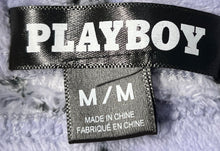 Load image into Gallery viewer, Playboy Womens Purple Black Printed Straight Leg Pajama Lounge Pants Size M
