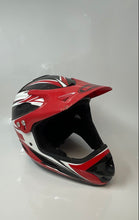 Load image into Gallery viewer, Bell Red White Black Protective Gear Full-Face Motocross Helmet Size Medium

