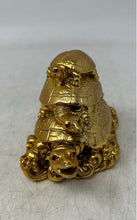 Load image into Gallery viewer, Unbranded Statue Three Tier Turtle Gold-Tone Home Decor Collectible Figure
