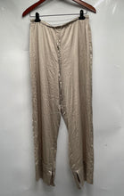 Load image into Gallery viewer, Zara Womens Beige Regular Fit Drawstring Waist Lounge Pants Size M With Tag
