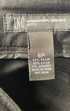 Load image into Gallery viewer, INC International Concepts Womens Black Straight Leg Dress Pants Size 6P
