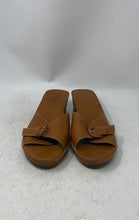 Load image into Gallery viewer, Donald J Pliner Womens Brown Leather Block Heel Slide Sandals Size 10M
