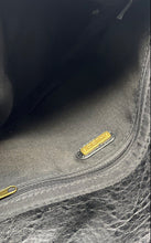 Load image into Gallery viewer, Aldo Womens Black Beige Faux Leather Tassel Double Handle Satchel Handbag
