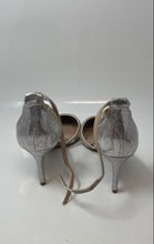 Load image into Gallery viewer, Kelly &amp; Katie Womens Zadie White High Heel Ankle Strap Sandals Size 9.5M
