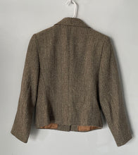 Load image into Gallery viewer, Joan &amp; David Womens Beige Brown Tweed Long Sleeve Button Front Jacket Size 46/12
