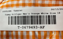 Load image into Gallery viewer, Tommy Hilfiger Womens Orange White Gingham Check Cotton Button-Up Shirt Size 18
