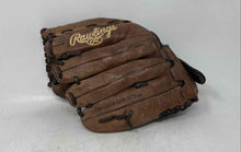 Load image into Gallery viewer, Rawlings Brown Leather Adjustable Cuff Padded Right Hand 5 Finger Baseball Glove
