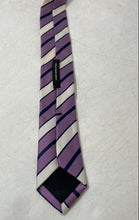 Load image into Gallery viewer, Hugo Boss Mens Purple Striped Print Tailored Adjustable Formal Designer Tie
