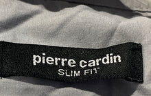Load image into Gallery viewer, Pierre Cardin Mens Gray Slim Fit Collared Long Sleeve Dress Shirt Size Large
