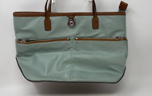Load image into Gallery viewer, Michael Kors Womens Green Brown Inner Pockets Double Handle Shoulder Purse
