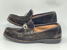 Load image into Gallery viewer, Authentic Salvatore Ferragamo Mens Brown Slip-On Loafers Shoes Size 9 Damaged
