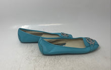 Load image into Gallery viewer, Michael Kors Womens Fulton Moc Turquoise Leather Slip-On Ballet Flats Size 8.5 M

