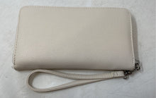 Load image into Gallery viewer, Steve Madden Womens Beige Leather Inner Divider Zip-Around Wristlet Wallet
