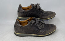 Load image into Gallery viewer, Magnanni Mens Cristian Gray Leather Lace-Up Low Top Sneaker Shoes Size 8 M
