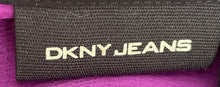 Load image into Gallery viewer, DKNY Jeans Womens Purple Black Long Sleeve Button Front Blouse Top Size Medium
