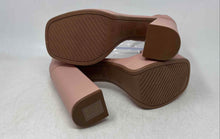 Load image into Gallery viewer, Vizzano Womens Pink Leather Open Toe High Block Ankle Strap Heels Size 8
