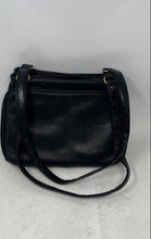 Load image into Gallery viewer, Laura Scott Womens Black Leather Inner Pockets Double Handle Shoulder Bag
