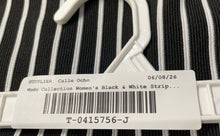 Load image into Gallery viewer, Mudo Collection Womens Black White Striped Pull On A-Line Skirt Size M With Tag
