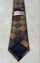 Load image into Gallery viewer, Mario Ferrari Mens Multicolor Geometric Adjustable Keeper Loop Pointed Tie
