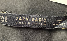 Load image into Gallery viewer, Zara Basic Collection Womens Black Long Sleeve Round Neck Blouse Top Size XS
