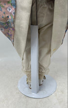 Load image into Gallery viewer, Blonde Curly Hair Blue Eyes Porcelain Doll With Multicolor Floral Outfit
