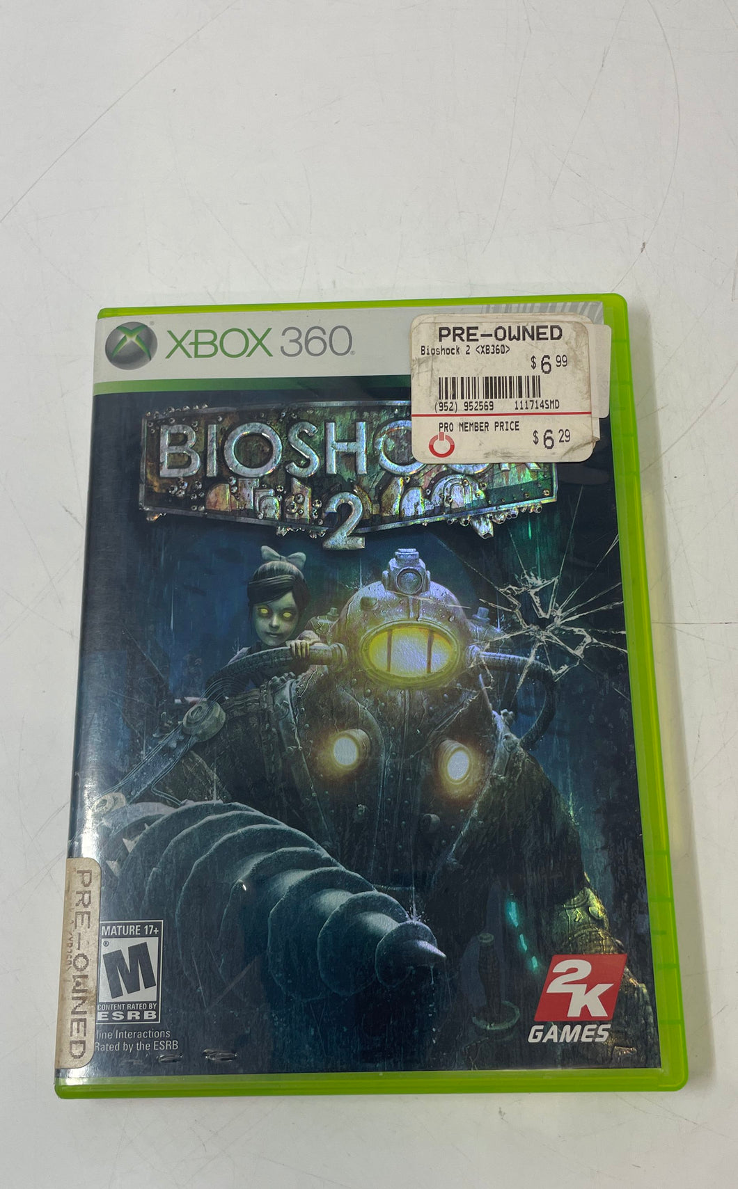 2K Games Microsoft Xbox 360 Bioshock 2 Shooter Video Game No Tested
