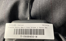 Load image into Gallery viewer, Pierre Cardin Mens Gray Wool Two Button Blazer &amp; Pants 2 Piece Suit Set Sz 58/46
