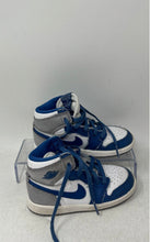 Load image into Gallery viewer, Nike Boys Air Jordan 1 Retro High FD1413-410 White Blue Basketball Shoes Size 8C
