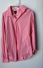 Load image into Gallery viewer, Alfani Mens Pink Stretch Long Sleeve Spread Collar Slim Fit Dress Shirt Size M
