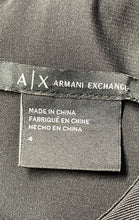 Load image into Gallery viewer, Armani Exchange Womens Black Round Neck Sleeveless Back Zip A-Line Dress Size 4
